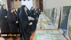 بازدید مسئولین از  نمایشگاه آثار پژوهشی، هنری و دست سازه های خلاقانه و اندیشه محور استادان و دانشجویان 10