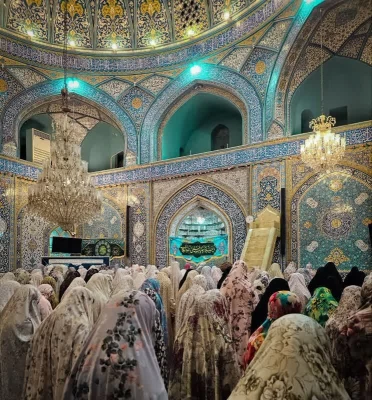 حضور پرشور دانشجویان پردیس زینبیه دانشگاه فرهنگیان در مراسم معنوی اعتکاف 3