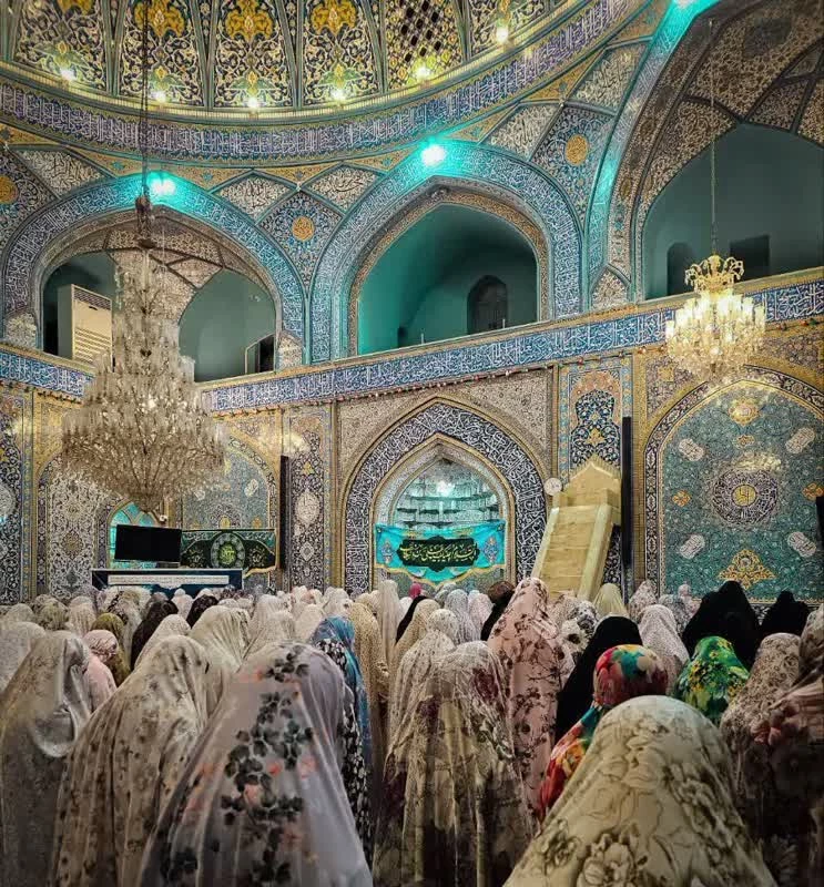 حضور پرشور دانشجویان پردیس زینبیه دانشگاه فرهنگیان در مراسم معنوی اعتکاف 3