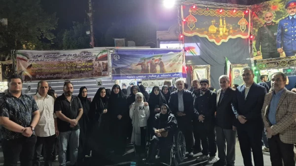 به مناسبت ولادت حضرت معصومه(س) و روز دختر چهل و نهمین شب اجتماع و اقتدار موکب دانشگاه فرهنگیان پردیس زینبیه به رنگ صورتی شد 2