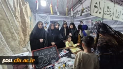 به مناسبت ولادت حضرت معصومه(س) و روز دختر چهل و نهمین شب اجتماع و اقتدار موکب دانشگاه فرهنگیان پردیس زینبیه به رنگ صورتی شد 6