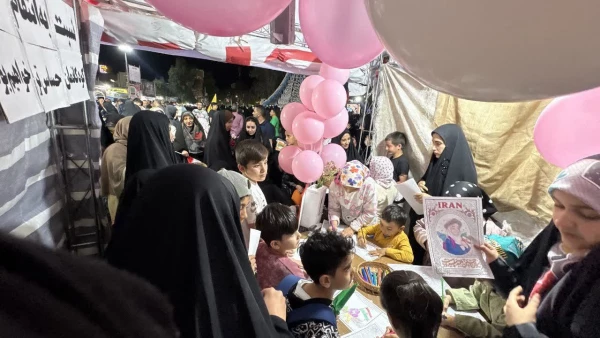 به مناسبت ولادت حضرت معصومه(س) و روز دختر چهل و نهمین شب اجتماع و اقتدار موکب دانشگاه فرهنگیان پردیس زینبیه به رنگ صورتی شد 10
